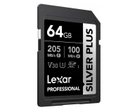 Lexar 64GB Silver Plus SDXC UHS-I U3 V30 - 1292540 - zdjęcie 2